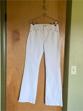 Banana Republic White Bootcut Jeans - Women's